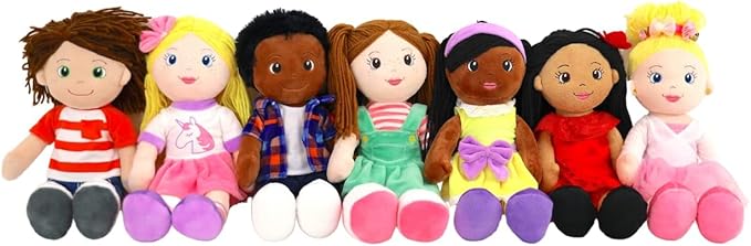 Playtime by Eimmie 14" Ballerina Soft Baby Doll for Girls - Plush Rag Doll for Toddlers & Infants, Washable Stuffed Toy with Sensory Fabric Body - Great for Gift, Birthdays & Special Occasions