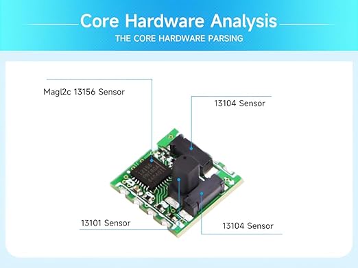 [Industrial-Grade Magnetometer Compensation Chip] RM3100 High-Accuracy Magnetometer Geomagnetism, Magnet Field Sensor, SPI Interface, High-Revolution Electronic Compass Module for Arduino
