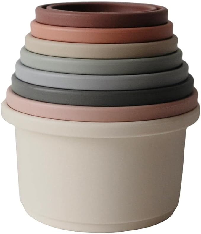 mushie Stacking Cups Toy | Made in Denmark (Original)