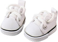 17cm Doll Shoes (No Doll), Mini Shoes Replacement, Cute Kawaii Fashion Shoes for 6.7inch Doll Suit, Shoes & Clothes Accessories for 1st/2nd/3rd Gen Doll Play & Display White