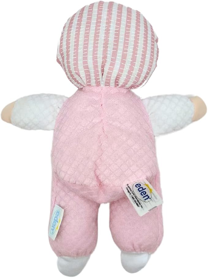 Genius Baby Toys Soft Baby Doll - Cuddly and Soft - Perfect First Baby Doll for Infants and Toddler - Cute Pink and White Outfit - No Hard Parts - Nontoxic First Doll - Perfect for Baby Shower