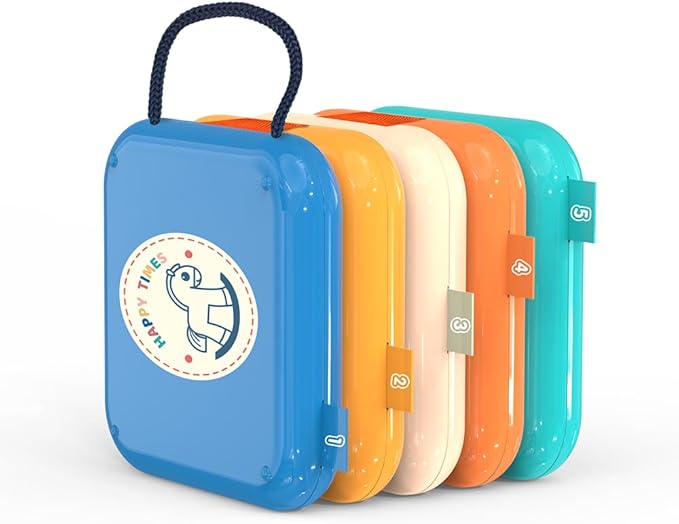 weirtoya Busy Board for 1 Year Old, Toddler Travel Toys for Toddler 1-3 Montessori Toys for 1 Year Old Travel Activities Cube Gifts for Baby Boy Girl My First Montessori Busy Board