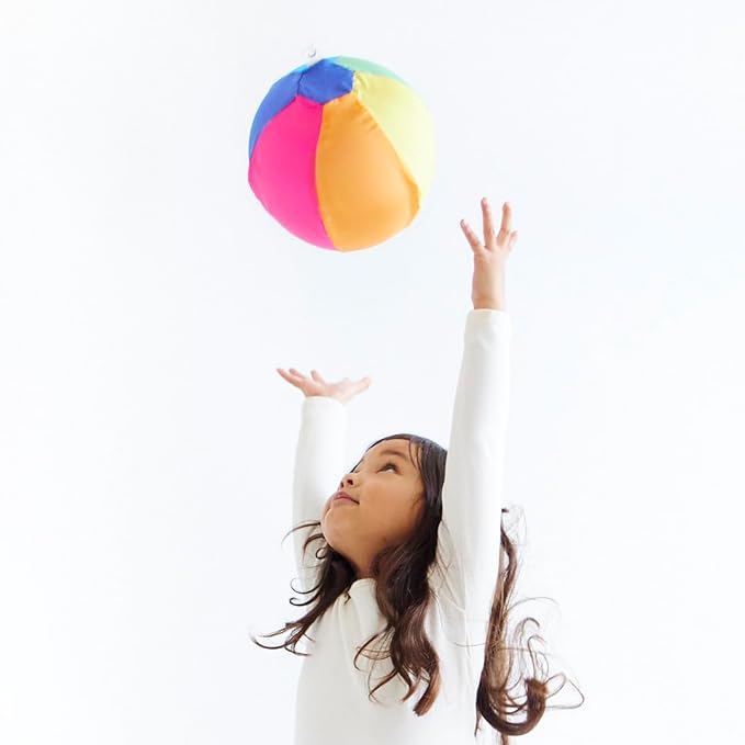Sarah's Silks Rainbow Balloon Ball | Reusable Safe Balloon Toy for Children