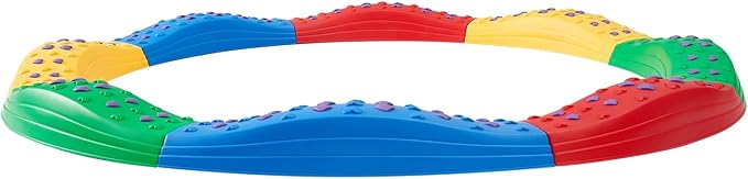 VEVOR Balance Beam Stepping Stones, 8 PCS Toddler Balance Boards Non-Slip Textured Surface & Rubber Pads, Montessori Toy for Kids 3-6, Build Coordination and Gross Motor Skills, Indoor or Outdoor Play