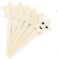 Hygloss Natural Wood Popsicle Sticks - Craft Stick - Great for Arts and Crafts - Patriotic Class Activity - Star Shape - 6.25 Inches High - 6 Pcs