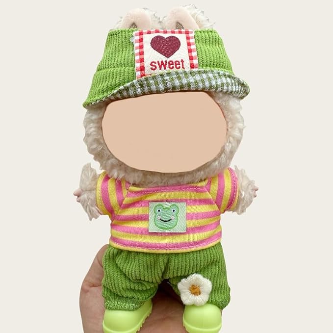 4 Pack—17cm Doll Clothes,Premium Doll Outfit with Accessories,Doll Princess Skirt,Cute Clothes Outfit for 17cm Dolls,End Dolls Fashion Clothing Set(No Dolls and Shoes) (Set J)