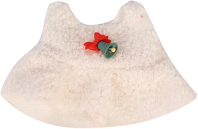 Doll Clothes for Labubu(NO Doll), for 17/15cm Plush Dolls, Clothing Suit Toy Figurine Outfit Set Dress Up with Kawaii Style Accessories, Skirt or Overall and Cute Hat or Headwear (SD3)