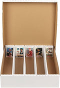 GRAND ORANGE 5000 Count Card Storage Box Full Lid Trading and Gaming Card Storage Box Sports Card Storage Boxe for Pokemon MTG Card Holders Collector Box Card Box Organizer