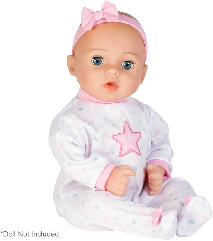 Adora Adoption Babies Clothes & Accessories, 2-Piece Doll Clothes Set for 16" Baby Dolls, Birthday Gift For Ages 3+ - Shining Star