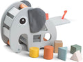 Done by Deer Elphee Sorting Box - Wooden Shape Sorter Toy with Sturdy Handle to take Along - Montessori and Educational Wooden Toy Set - Develop Fine Motor Skills & Learning Shapes in a Fun Way!