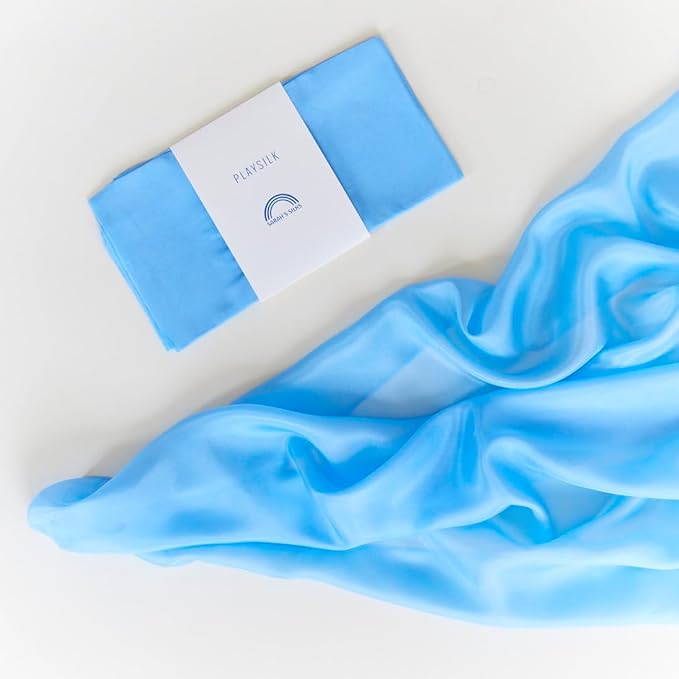 Sarah's Silks Playsilk - 100% Real Silk, Hand Dyed, Bright Colored Play Scarves | Montessori and Waldorf Toys for Dress up, Imaginative, and Pretend Play (35" x 35")