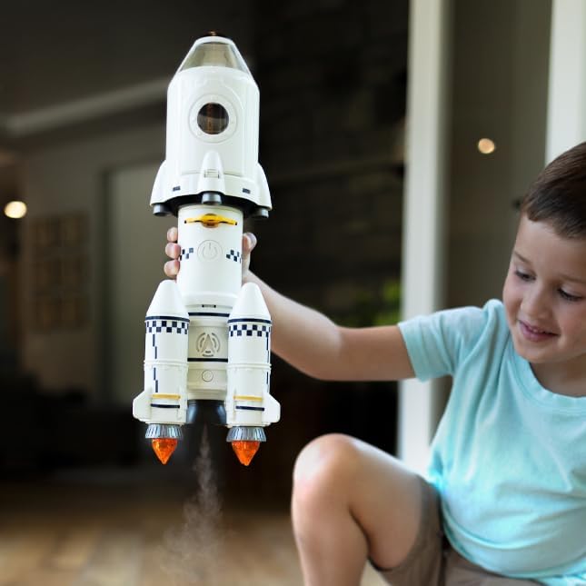 Fat Brain Toys Blast Off Multistage Rocket - Space Toy and Projector, Ages 4+