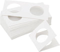 PATIKIL 2x2 Coin Flips, 350 Pack 31.5mm Cardboard Coin Holder Paper Coin Holders for Coin Collection Supplies Collector, White