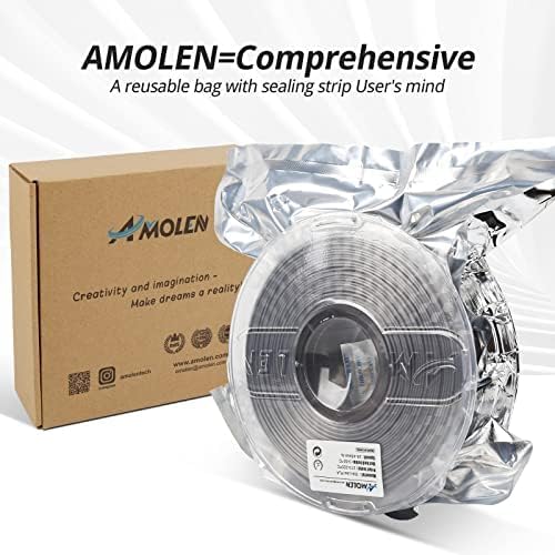 AMOLEN 3D Printer Filament, PLA Filament 1.75mm, Glow in The Dark Filament Blue Starry Sky, Best with UV Lamps, Fit Most 3D FDM Printers, Dimensional Accuracy +/- 0.02 mm, 1kg(2.2lbs) Spool