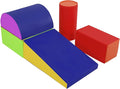 PayLessHere Climbing Toys for Toddlers 5 Piece Corner Foam Climbing Blocks Set with Soft Foam and Strong Structure for Babies 1-3 Crawling and Sliding Activity Play Indoor (CM, 5 Piece)