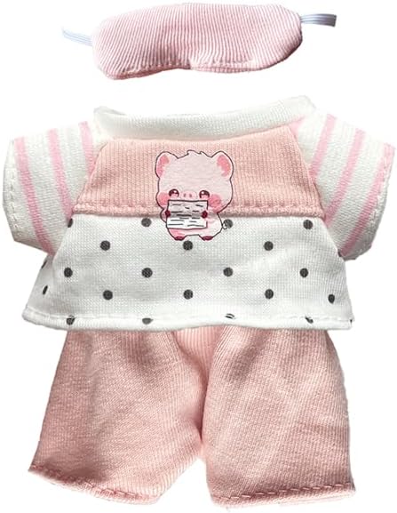 17cm Doll Clothes Set - 3PCS Outfit with Headband, Top & Pants (Fit 1st/2nd/3rd Gen ,Doll Not Included) Cute Kawaii Fashion Accessories