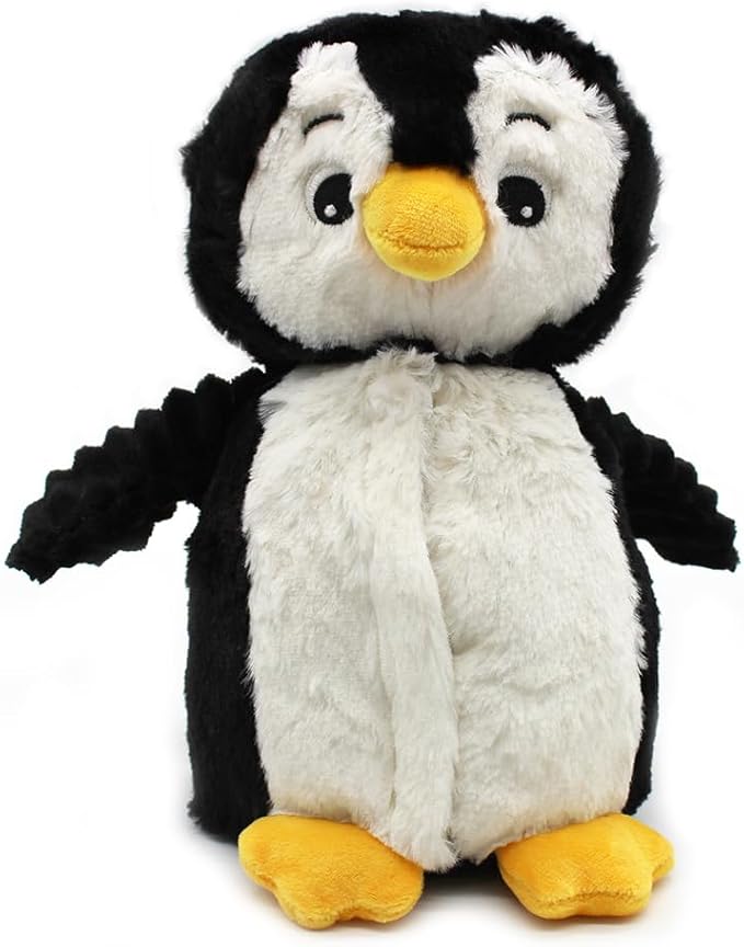 Les Déglingos Les Ptipotos by Glissou Le Penguin – Soft Soft Plush – Ideal Birth Gift – Black and White – 16 cm
