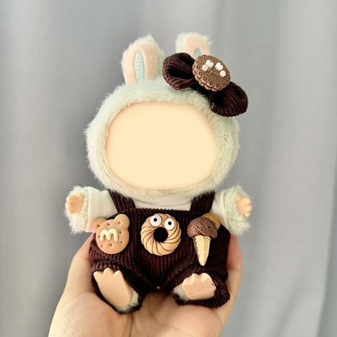 17cm Doll Clothes Set & Outfit - Cuddly Fashion Dresses with Accessories, Luxury Chic Doll Clothing & Plush Pullover Hoodie Doll Clothing DIY ,Just Clothes