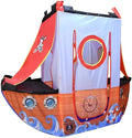 Upgrade Kids Play Tent Pirate Ship Playhouse for Toddler Indoor Outdoor Tents with Pirate Toys Gift for Boys Girls 66x53 Inch