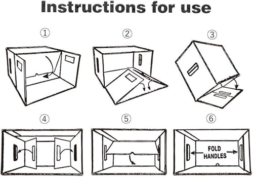 3 Pack Box Storage for Storing Small Items/Books/Kitchen/Supplies/Card, Corrugated Board Holds 150-175 Comics Collapsible/Stackable