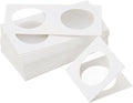 PATIKIL 2x2 Coin Flips, 350 Pack 35mm Cardboard Coin Holder Paper Coin Holders for Coin Collection Supplies Collector, White