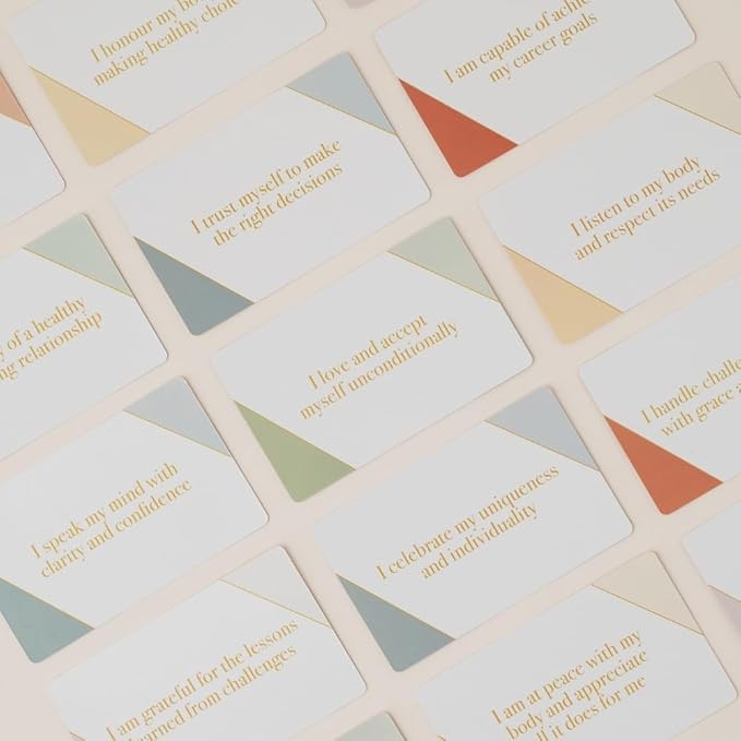 Affirmation Cards for Self-Love & Positive Growth Mindset | 50 Daily Manifest Affirmations for Confidence, Career, Health, Relationships & Gratitude