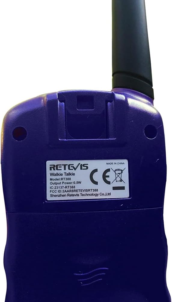Retevis RT388 Kids Walkie Talkies, Toys for 6-12 Year Old Boys Girls, Walkie Talkies for Kids 22CH 2 Way Radio, VOX Flashlight LCD Backlit, Toys Gifts for Outdoor Stocking Stuffers(Dark Blue,1 Pair)