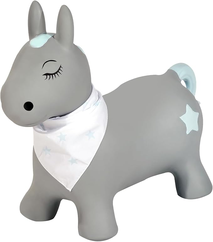 Kindsgut Bouncy Animal Hopper Pony for Children, Designed in Germany, Playful and Modern Colors, air Pump Included, Indoors and Outdoors