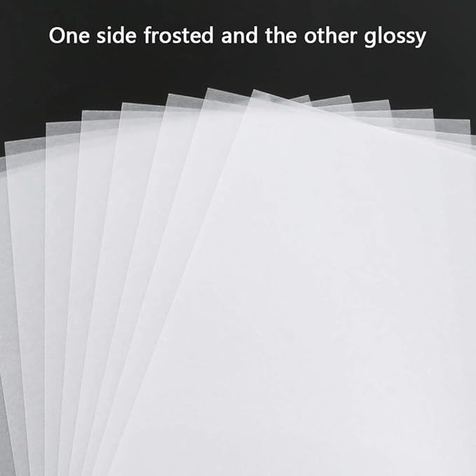 Auihiay 50 pcs Mini Shrink Plastic Sheets, Heat Shrinky Sheet for Kids, DIY Shrinking Art Creative Crafts, Great Mothers Day Gifts Christmas Ornament, 6 x 4 inch / 15 x 10 cm