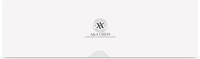 A&A Tournament Chess Set/ 20''x20'' Foldable Silicone Chess Board / 3.75'' King Height Plastic Quadruple Weighted Classic Staunton Pieces/Storage Bag for 6 Years Old - 2 Players