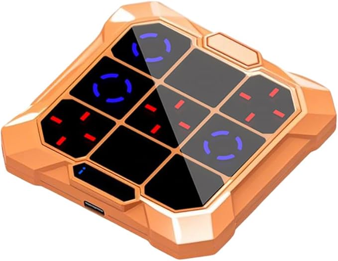 Tic Tac Toe Game, Upgraded 6 in 1 Electronic Tic Tac Toe Bolt Game Rechargeable with Mute Function, Handheld Puzzle Board Game Toys for Educational, Portable Travel Games Gifts for Kids and Adults