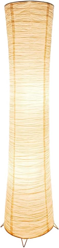 Paper Floor Lamp Floor Lamps for Living Room Paper and Chrome Standing Lamp Room Decoration Festival Lantern Light Nightstand Lamp Bedroom Dresser Living Kids Room College Dorm Coffee