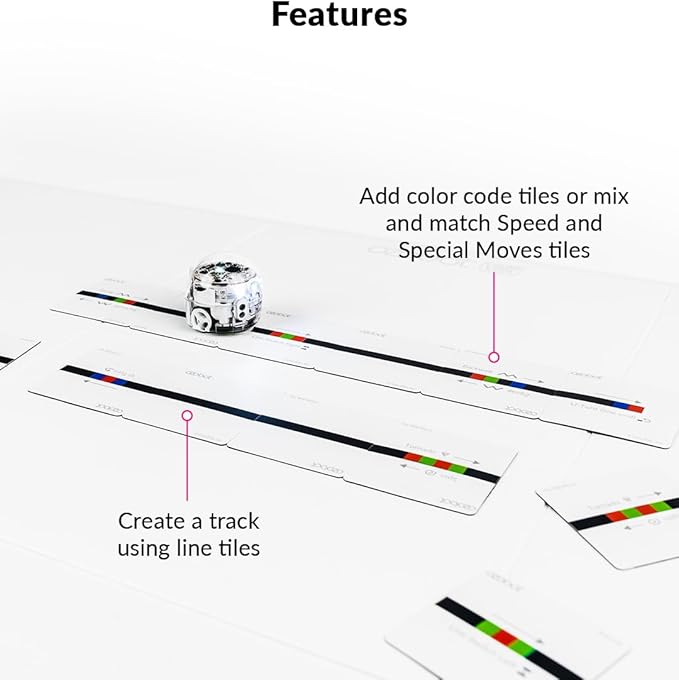 Ozobot Color Code Magnets Special Moves Kit:Interactive Coding Learning Tool for Kids Ages 3+,Enhances Logic & Problem-Solving Skills,18 Tiles, Evo & Color Codes Magnets Base Kit Required Not Included