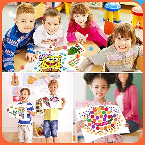 Soucolor 96-Pack Washable Dot Markers for Kids & Toddlers | 8 Vibrant Colors | Non-Toxic Bingo Daubers | Preschool Arts & Crafts, Classroom Supplies | Paint Dabbers for Endless Creative Fun