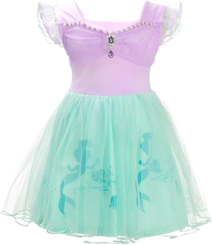 Dressy Daisy Princess Dress Up Clothes Halloween Fancy Party Tulle Skirt Summer Outfit for Baby & Toddler Girls