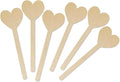 Hygloss Natural Wood Popsicle Sticks - Craft Stick - Great for Arts and Crafts - Valentine’s Day Class Activity - Heart Shape - 6.25 Inches High - 25 Pcs