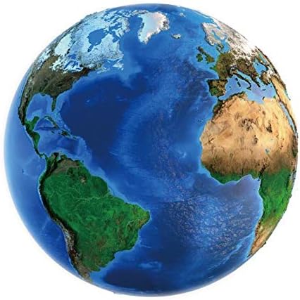 AOFOTO Blue Earth Seen Round Backdrop Space View Earth Photography Background Cover Earth Day Banner Earth Day Photo Backdrop Kids Astronaut Party Baby Shower Boys Girls Photo Booth Prop 7.2x7.2ft