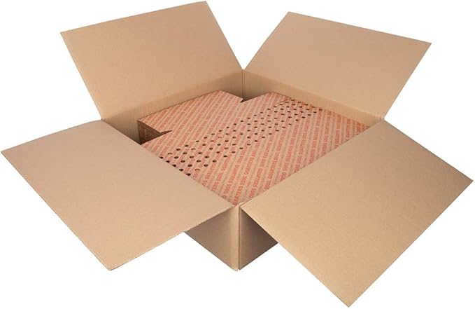 Quarter Coin Holder Box - Pack and Ship Coin Storage Box - Package of 50 - Orange and Brown - Holds 50 Rolls of Wrapped Coin - $500 Capacity