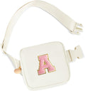Graduation Gift for Teen Girls Kids Daughter Sister - Birthday Gifts for 2 3 4 5 6 7 8 9 10 11 Year Old Girls,Mini Fanny Pack Cute Crossbody Bag Belt Bag Trendy Stuff - Cream,A