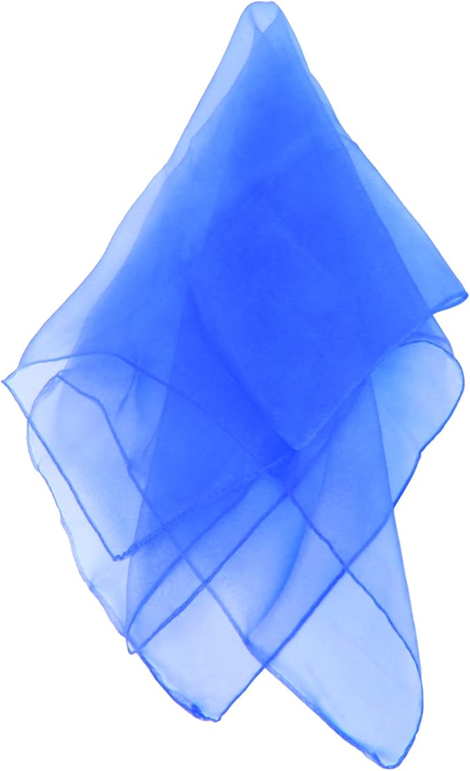 Larcele 12 Pieces Juggling Dance Scarf for Performance Prop Accessory 24 x 24 inches WDSJ-02
