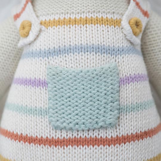 cuddle + kind Avery The Lamb Little 13" Hand-Knit Doll – 1 Doll = 10 Meals, Fair Trade, Heirloom Quality, Handcrafted in Peru, 100% Cotton Yarn