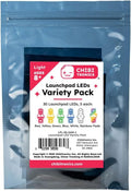 Launchpad LEDs Variety Pack (6 Colors) - Variety Pack, Red, Yellow, Green, White, Blue and Rainbow Fade (Mixed, 30 Pack)