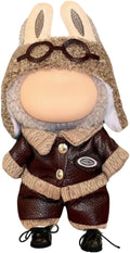 17cm Doll Clothes - 6 Set for 6.7 inches Doll Outfit，Clothing for Dolls Accessories.Cute Clothes for Dress up (dollleather-Brown)