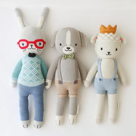cuddle + kind Benedict The Bunny Regular 20" Hand-Knit Doll – 1 Doll = 10 Meals, Fair Trade, Heirloom Quality, Handcrafted in Peru, 100% Cotton Yarn