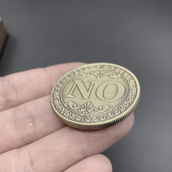 Glamtune Novelty Yes No Challenge Coin Medallion Collector
