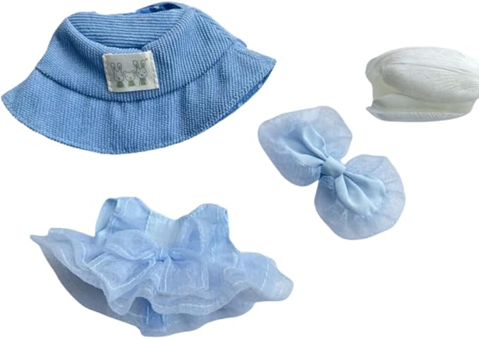 Luxury Chic Doll Clothes Set with Elegant Dress, Shirt, Bow & Necklace - Premium Outfit for Dress Up, Collecting & Gift Giving - Perfect for Kids, Doll Collectors & 18 Dolls (6)