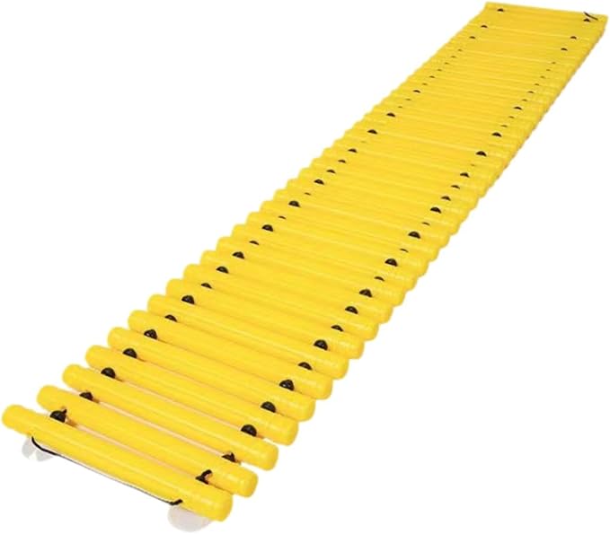 Balance Path Board Balance Block Space Saving Stable Non Slip Edging Kindergarten Balance Trail for Outdoor Indoor, Yellow