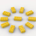 500 Piece Bulk 2x4 Building Bricks, Compatible with Lego, Yellow Bricks