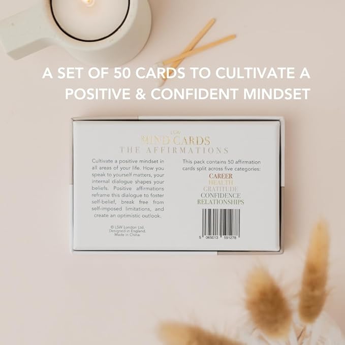 Affirmation Cards for Self-Love & Positive Growth Mindset | 50 Daily Manifest Affirmations for Confidence, Career, Health, Relationships & Gratitude