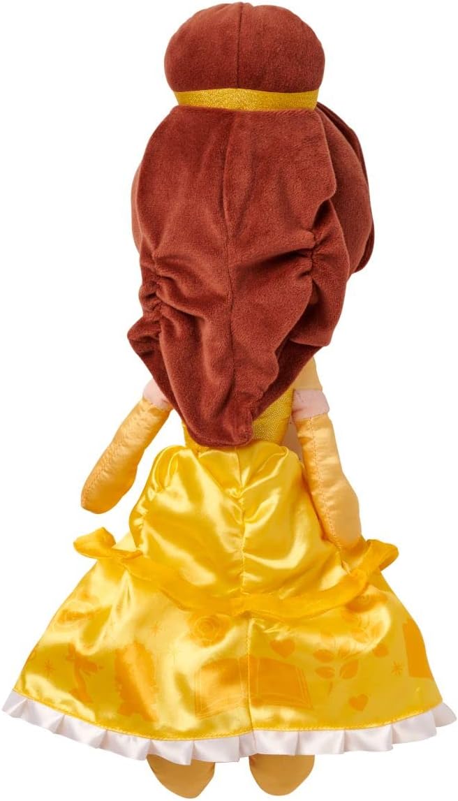 DISNEY STORE Official Princess Plush Doll, Belle from Beauty and The Beast, Medium 14 Inches, Soft Plushy with Embroidered Features, Princess Toys for Girls, Disney Dolls, Stuffed Animals for Girls